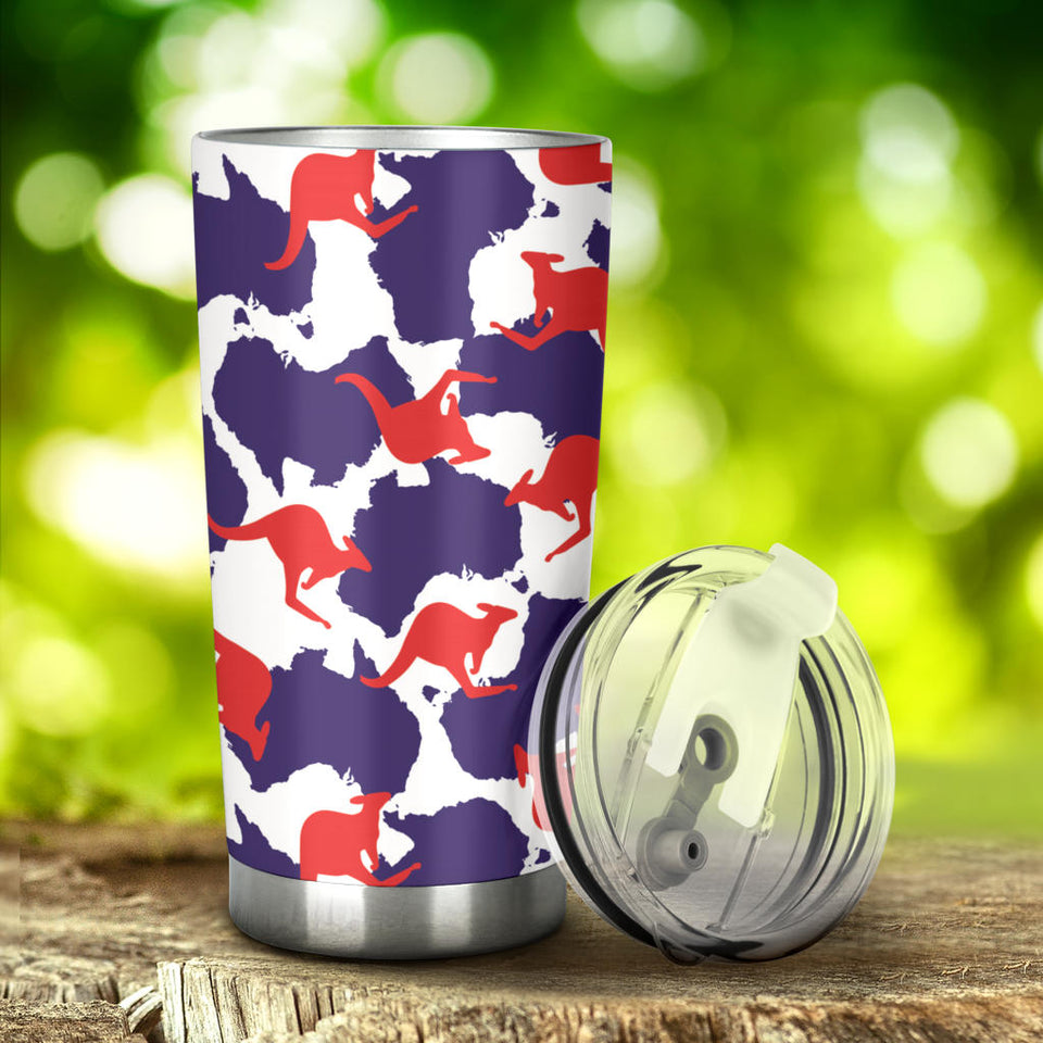 Kangaroo Australian Pattern Tumbler