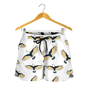Eagle Pattern Print Design 03 Women Shorts