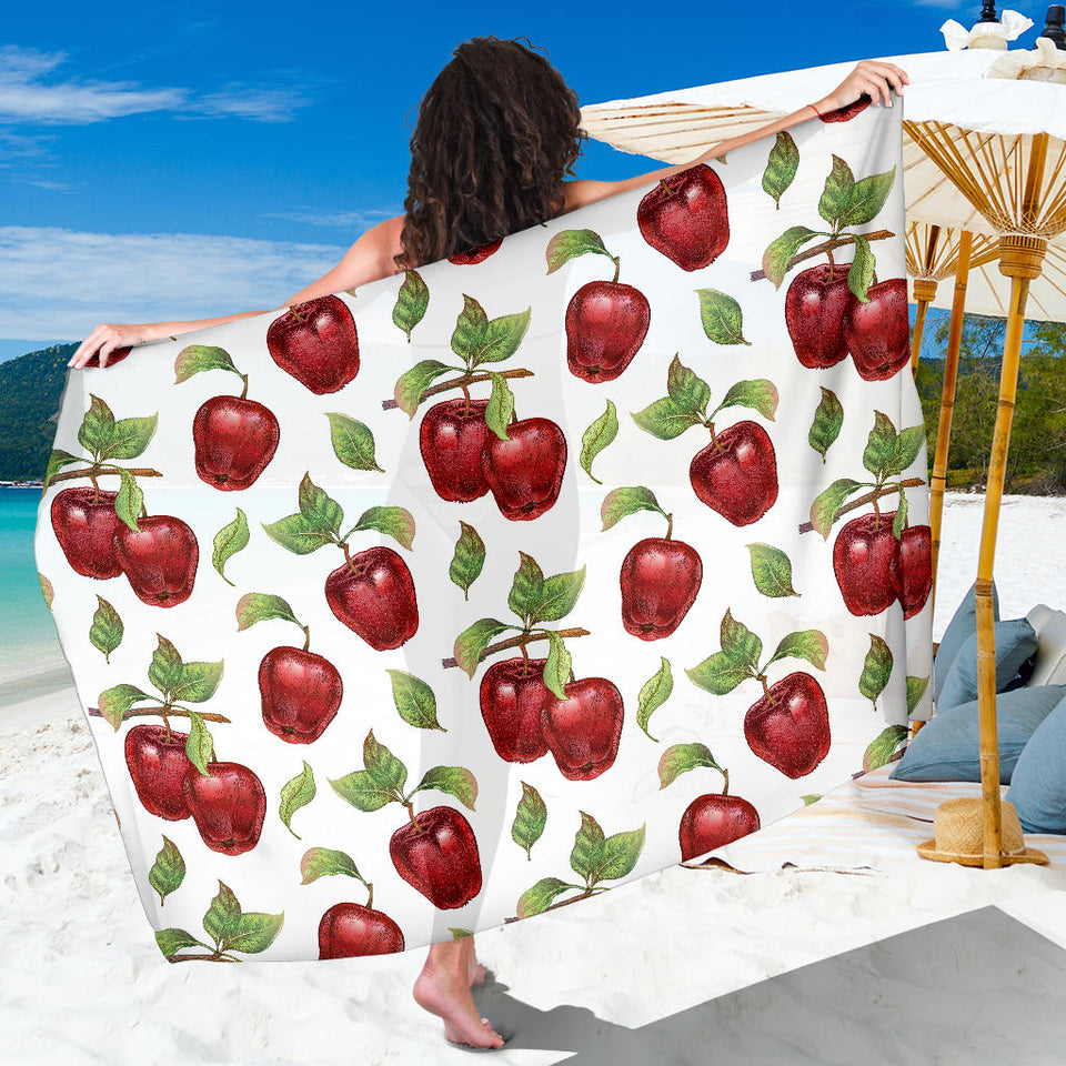 Red Apples Pattern Sarong