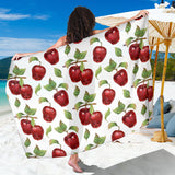 Red Apples Pattern Sarong