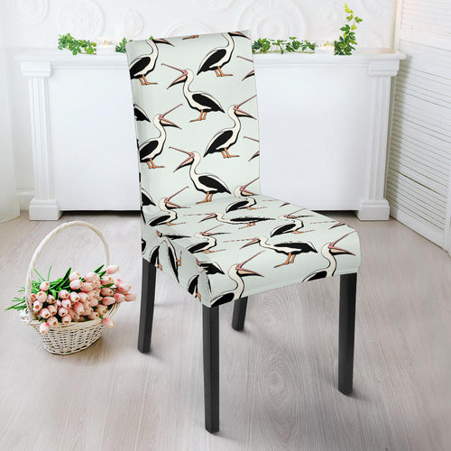 Pelican Pattern Print Design 02 Dining Chair Slipcover