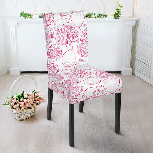 Sketch Guava Pattern Dining Chair Slipcover