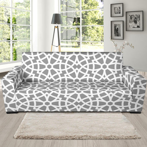Arabic Gary Pattern Sofa Slipcover
