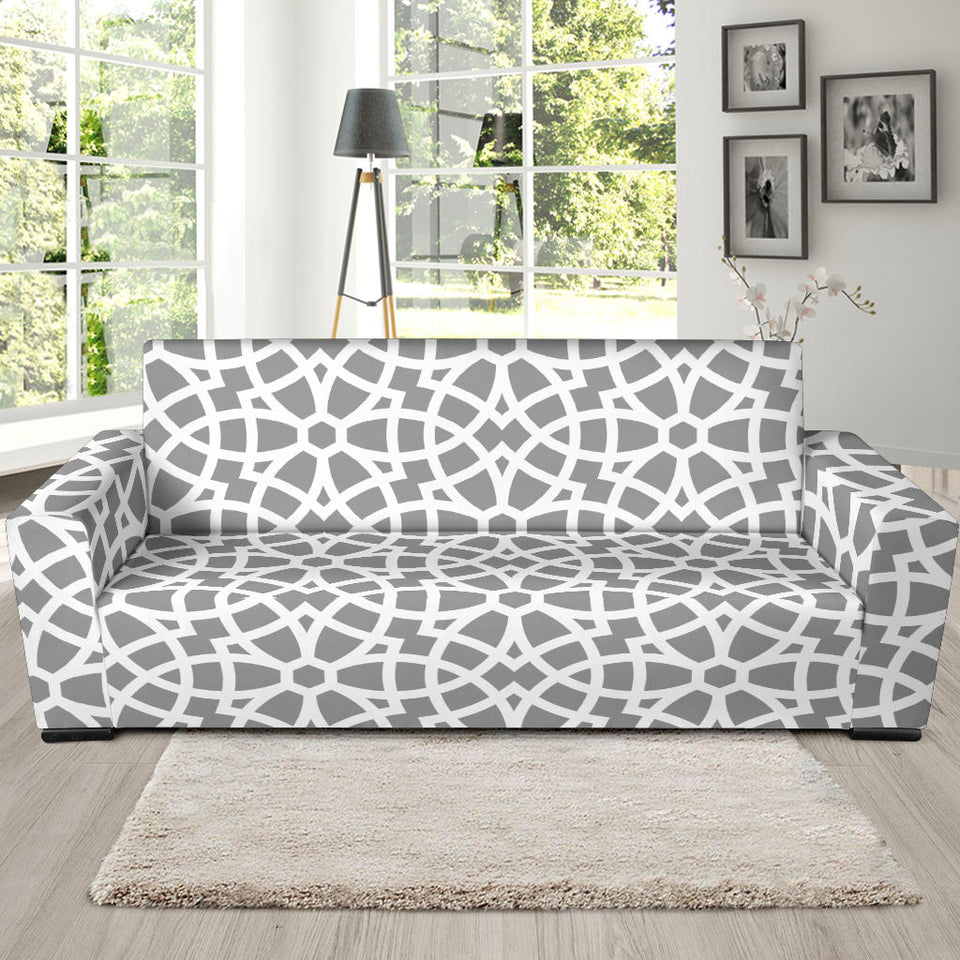 Arabic Gary Pattern Sofa Slipcover