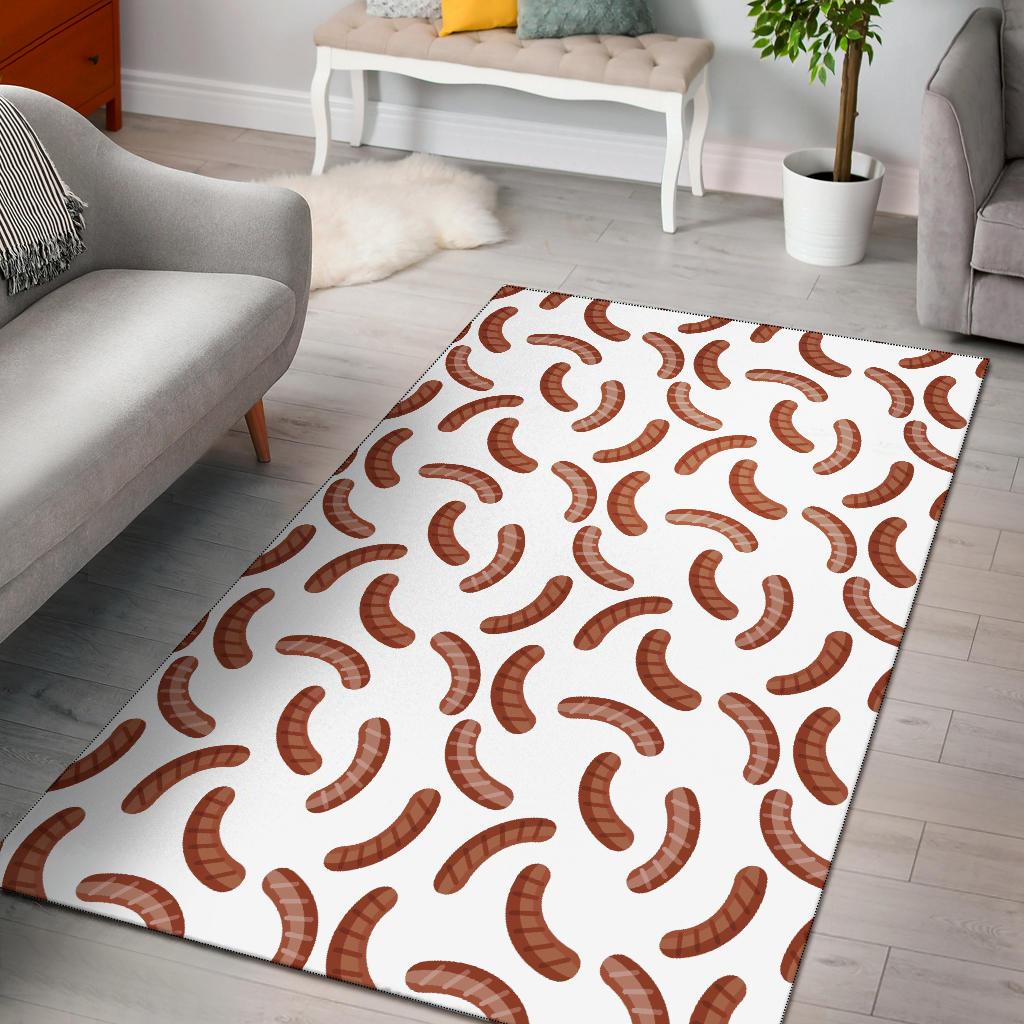 Sausage Pattern Print Design 04 Area Rug