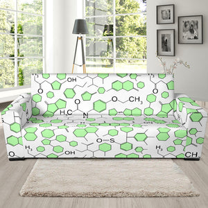 Chemistry Periodic Table Pattern Print Design 03 Sofa Slipcover