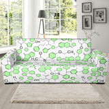 Chemistry Periodic Table Pattern Print Design 03 Sofa Slipcover