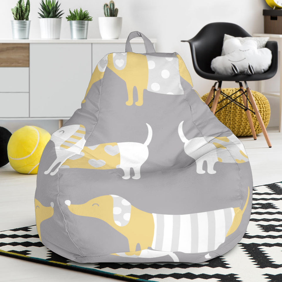 Cute Dachshund Dog Pattern Bean Bag Cover