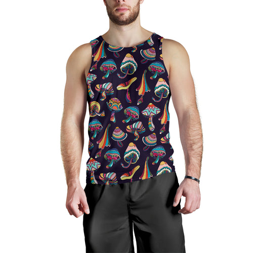 Colorful mushroom pattern Men Tank Top