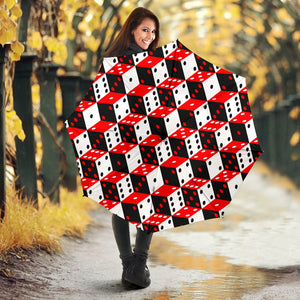 Dice Pattern Print Design 02 Umbrella