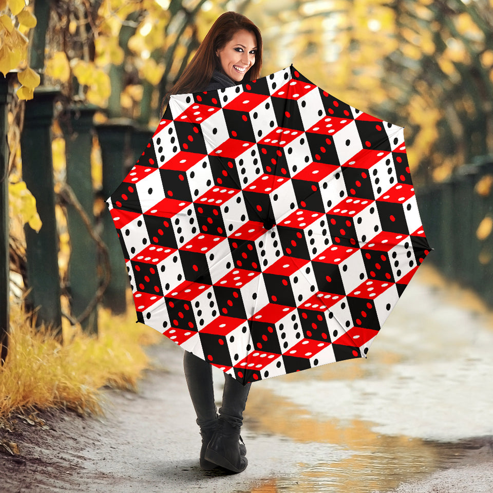 Dice Pattern Print Design 02 Umbrella