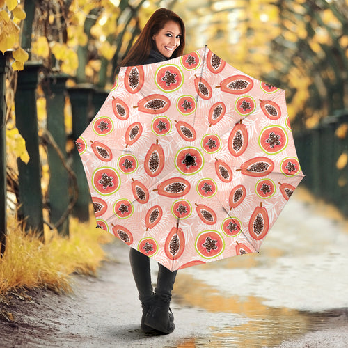 Papaya Leaves Pattern Umbrella