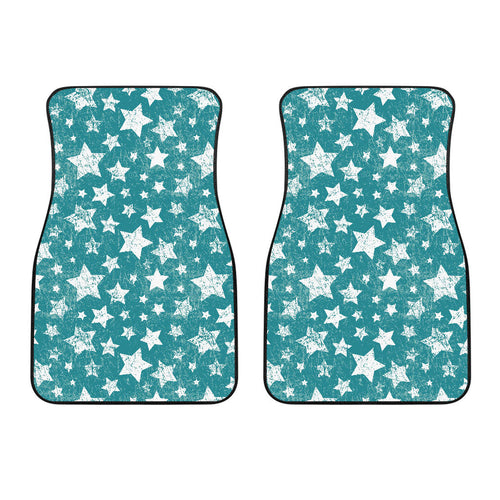 Vintage Star Pattern Front Car Mats