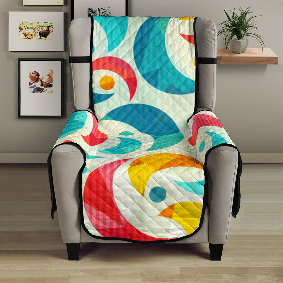 Colorful moon pattern Chair Cover Protector