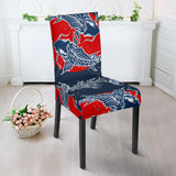 Koi Fish Carp Fishs Hand Drawn Japanese Art Dining Chair Slipcover
