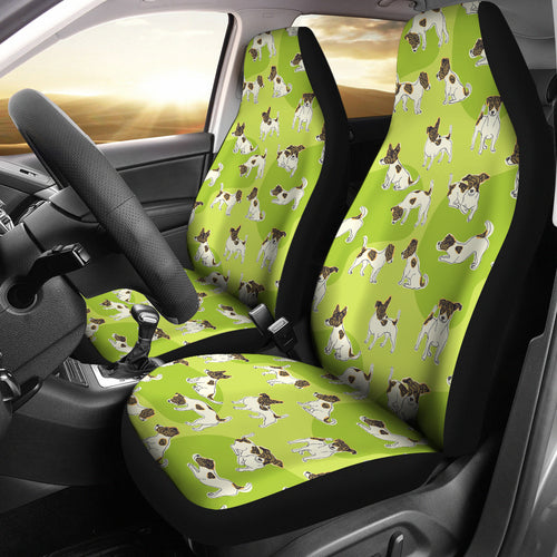 Jack Russel Pattern Print Design 01 Universal Fit Car Seat Covers