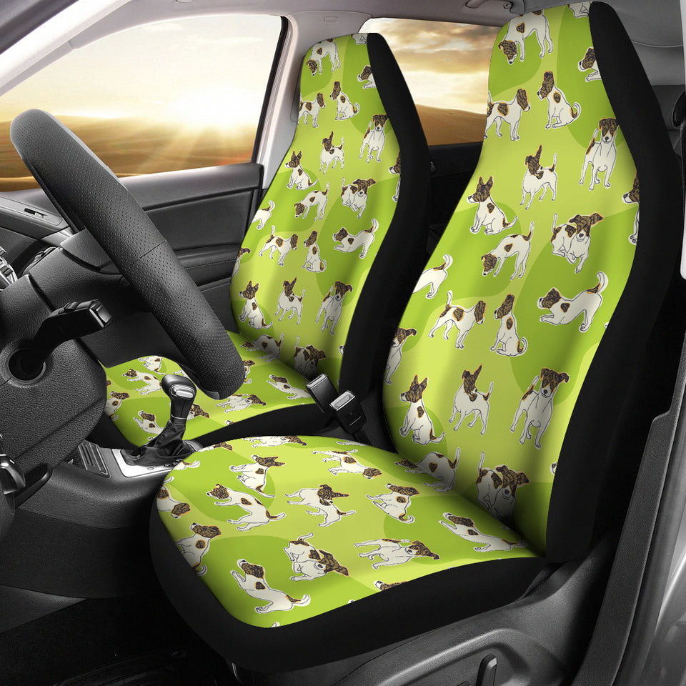 Jack Russel Pattern Print Design 01 Universal Fit Car Seat Covers