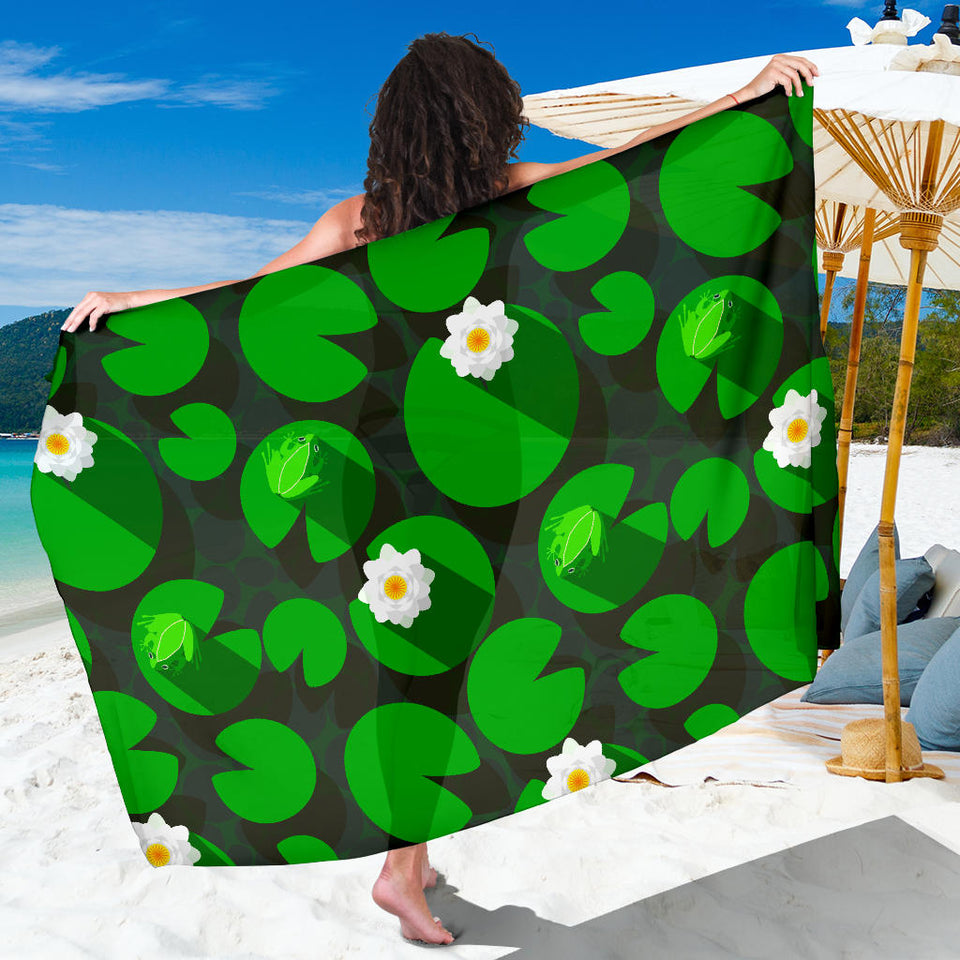 Frog Waterlily Pattern Sarong