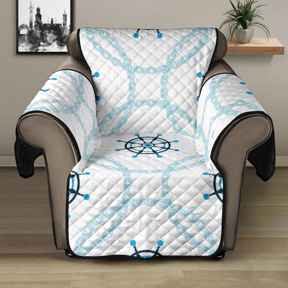 nautical steering wheel chain Recliner Cover Protector