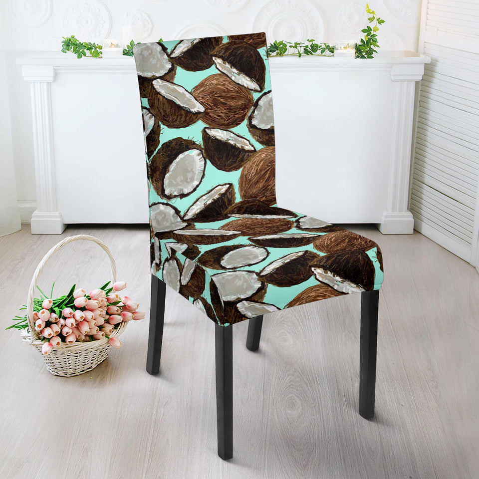 Coconut Pattern Print Design 03 Dining Chair Slipcover