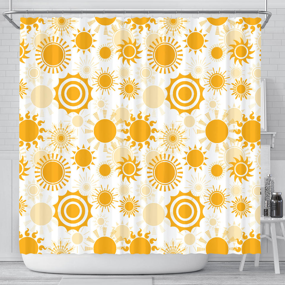 Sun Design Pattern Shower Curtain Fulfilled In US
