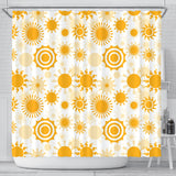 Sun Design Pattern Shower Curtain Fulfilled In US