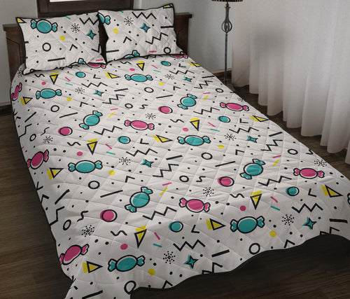 Candy design pattern Quilt Bed Set
