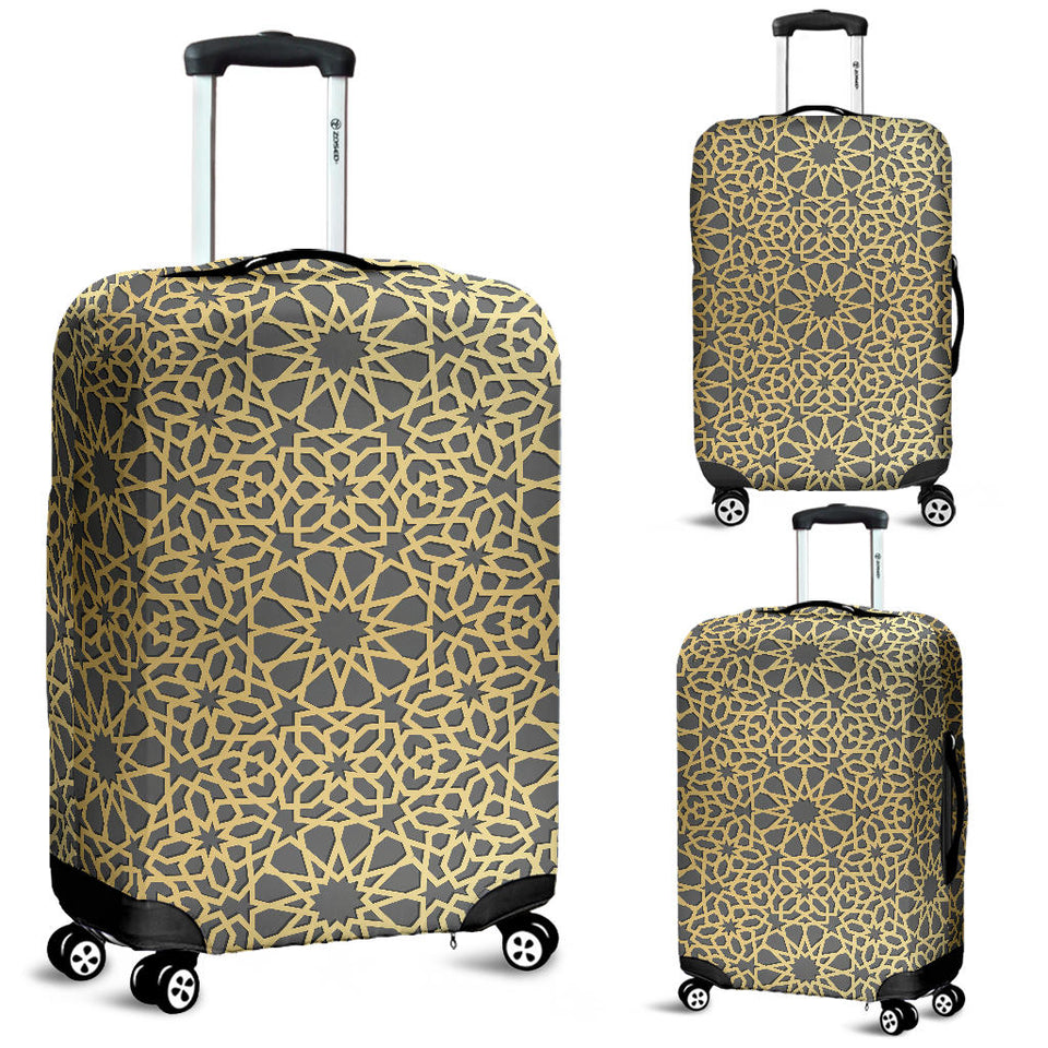 Arabic Star Gold Pattern Luggage Covers