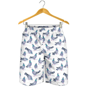 Pigeon Pattern Print Design 03 Men Shorts