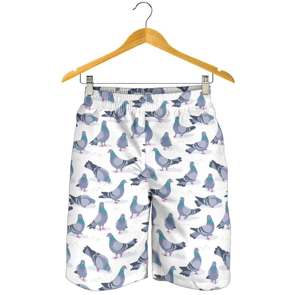 Pigeon Pattern Print Design 03 Men Shorts