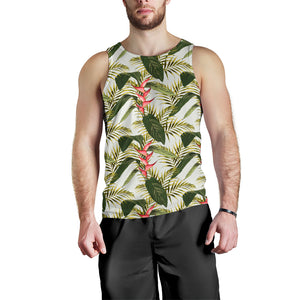 heliconia pattern Men Tank Top