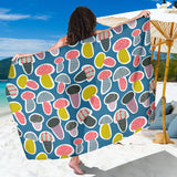 Colorful Mushroom Design Pattern Sarong