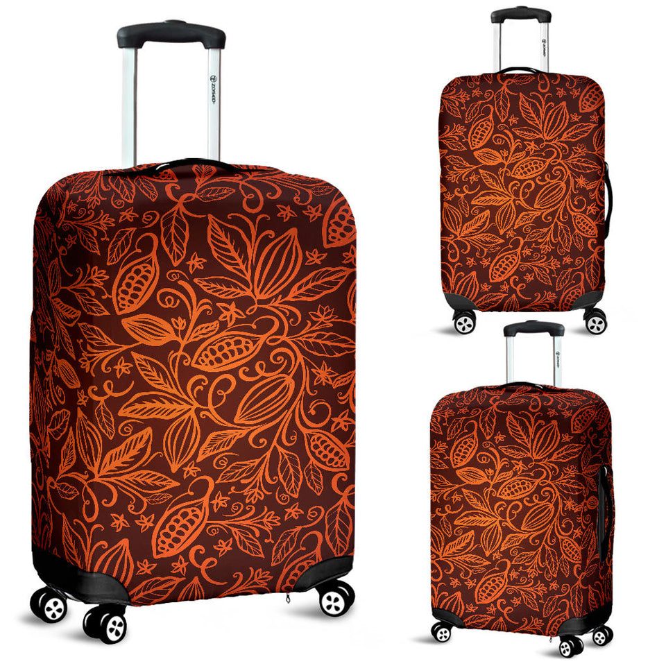 Cocoa Beans Tribal Polynesian Pattern Luggage Covers