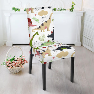 Cute Dinosaurs Pattern Dining Chair Slipcover