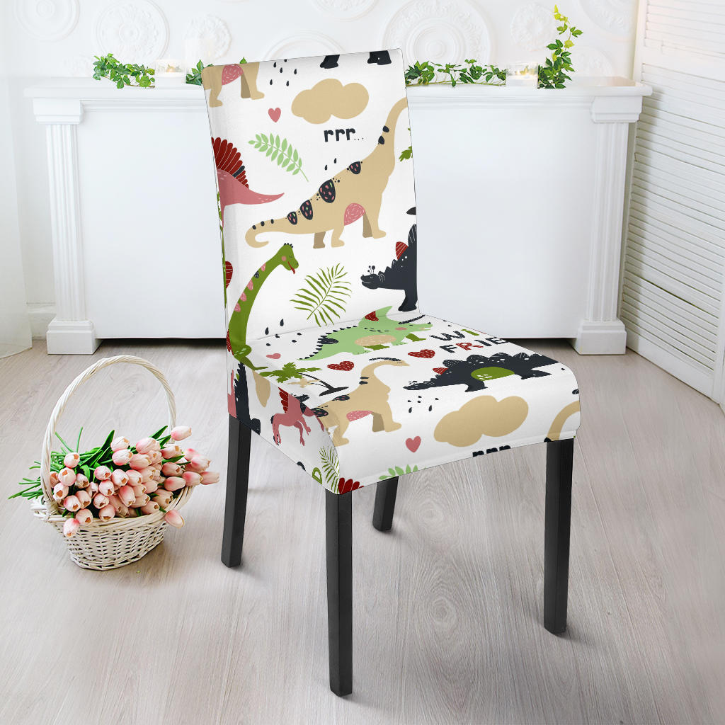 Cute Dinosaurs Pattern Dining Chair Slipcover