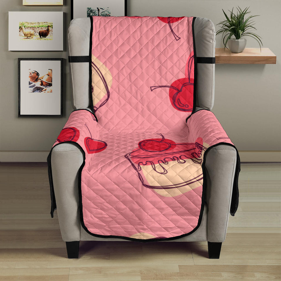 Cake cherry pattern Chair Cover Protector