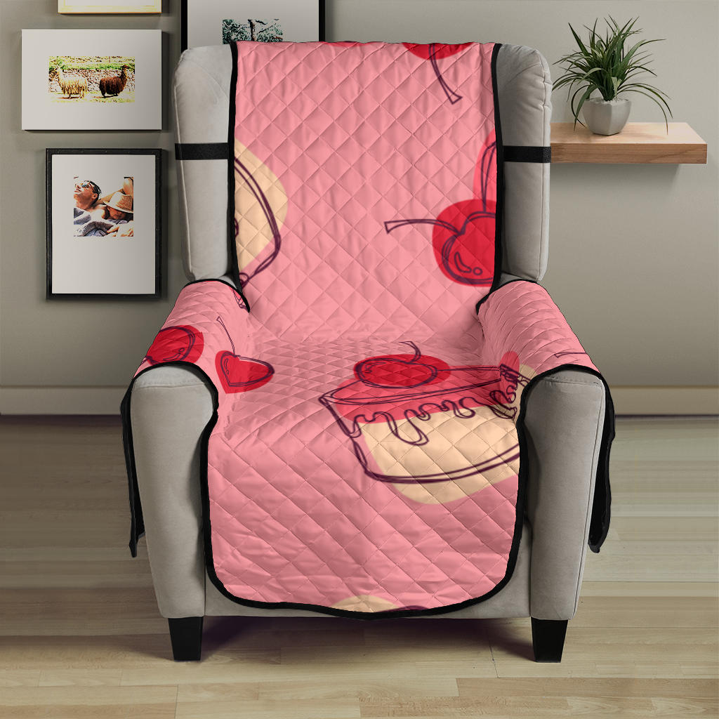 Cake cherry pattern Chair Cover Protector