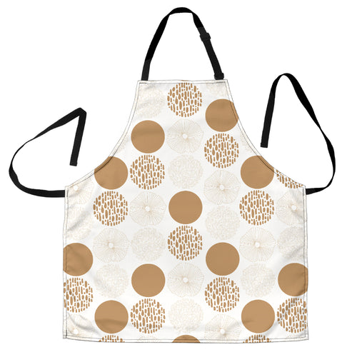 Gold Texture Mushroom Pattern Adjustable Apron