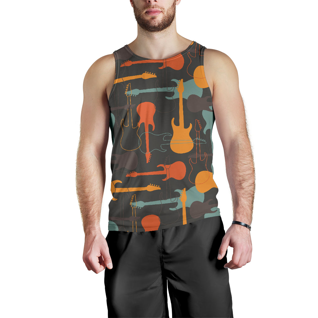 electric guitars pattern Men Tank Top