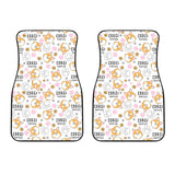 Corgi Dog Pattern Front Car Mats