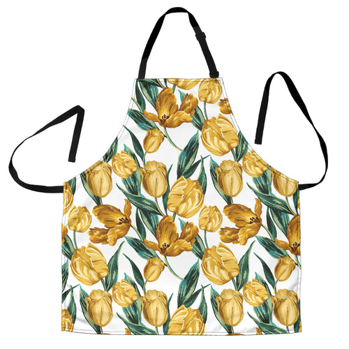 Yellow Tulips Pattern Adjustable Apron