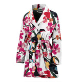 Toucan Flower Design Pattern Women'S Bathrobe