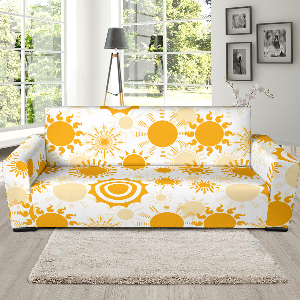 Sun Design Pattern Sofa Slipcover.