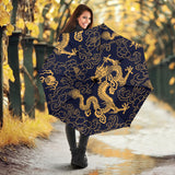 Gold Dragon Pattern Umbrella