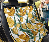 Yellow Tulips Pattern Dog Car Seat Covers