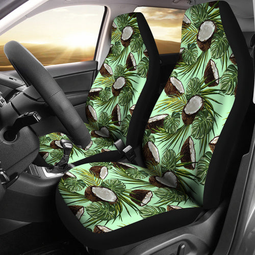 Coconut Pattern Print Design 02 Universal Fit Car Seat Covers