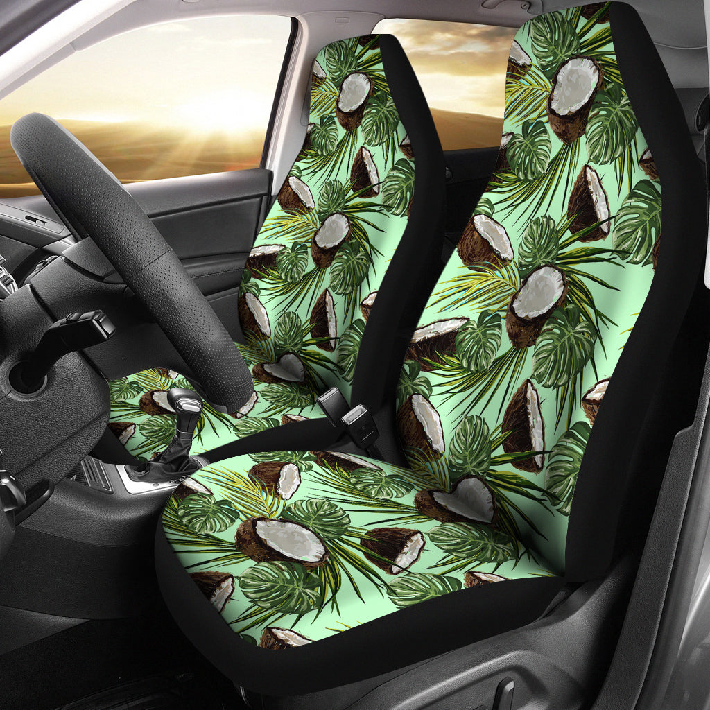 Coconut Pattern Print Design 02 Universal Fit Car Seat Covers