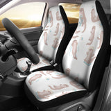 Cute Sea Otters Pattern Universal Fit Car Seat Covers