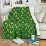Horseshoes Pattern Print Design 05 Premium Blanket