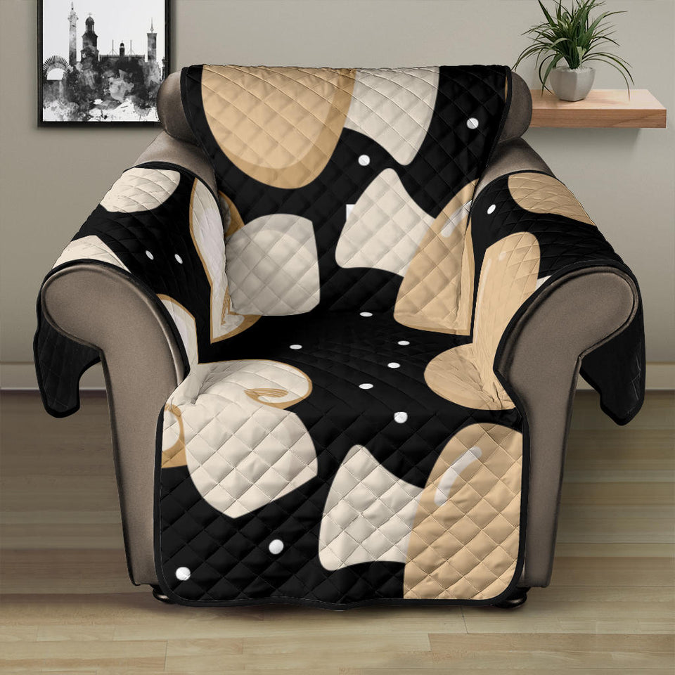 Champignon mushroom pattern Recliner Cover Protector